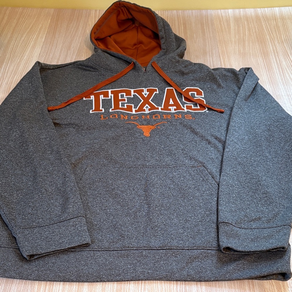 Section 101 Majestic Texas Longhorns hoodie sweatshirt gray